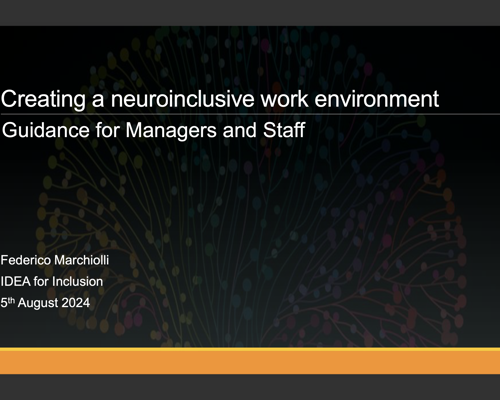Creating a Neuroinclusive Work Environment - Resource Pack